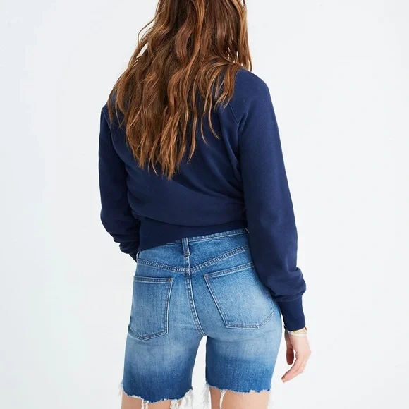 Madewell High Rise Mid Length Denim Shorts in Erwin Wash size 25 - Picture 11 of 11